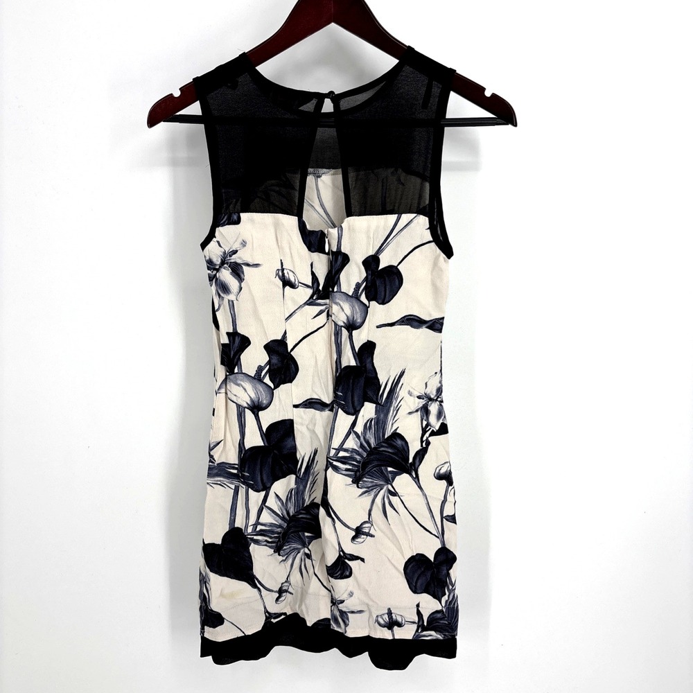 Dorothy Perkins Dress Womens 4 Floral Sleeveless Viscose Old Money Timeless - Picture 7 of 10